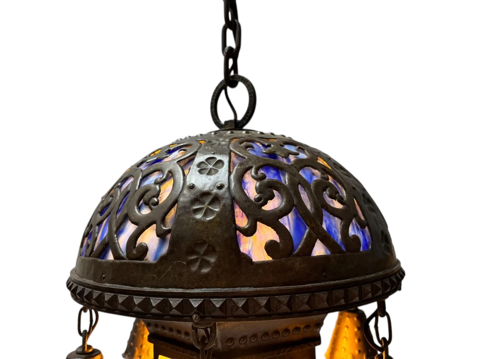 Vienna Secession Art Nouveau Chandelier Austria, 1900s